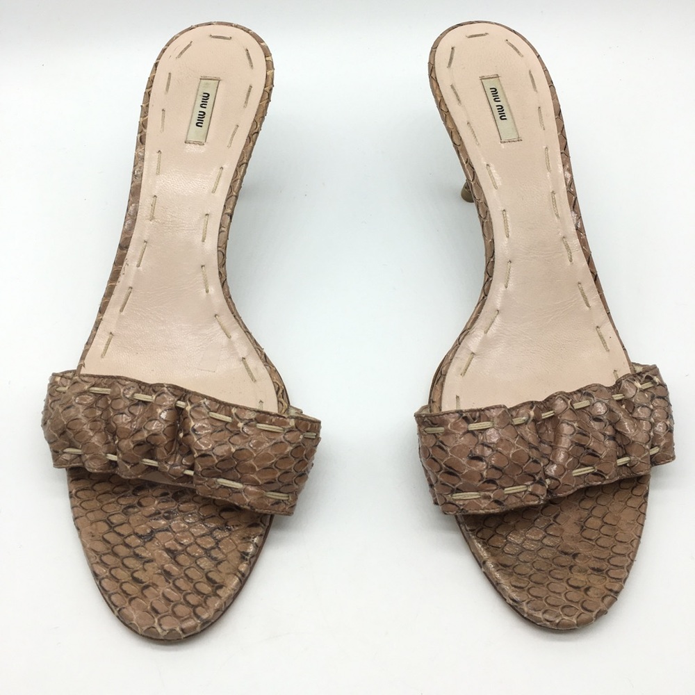 Miu Miu Kitten Heel Mules